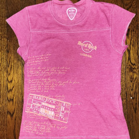 Hard Rock Cafe Tops - 5 for $25! Hard Rock Graphic Cap Sleeve T-Shirt - M